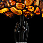 Настольная лампа из янтаря и бронзы. Высота 53 см, фотография 3. Интернет-магазин ЛАВКА ПОДАРКОВ